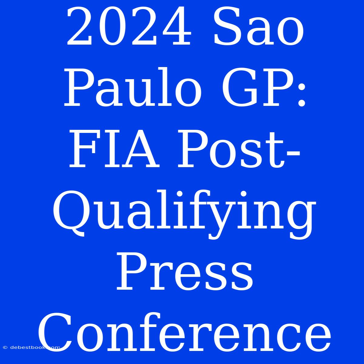 2024 Sao Paulo GP: FIA Post-Qualifying Press Conference