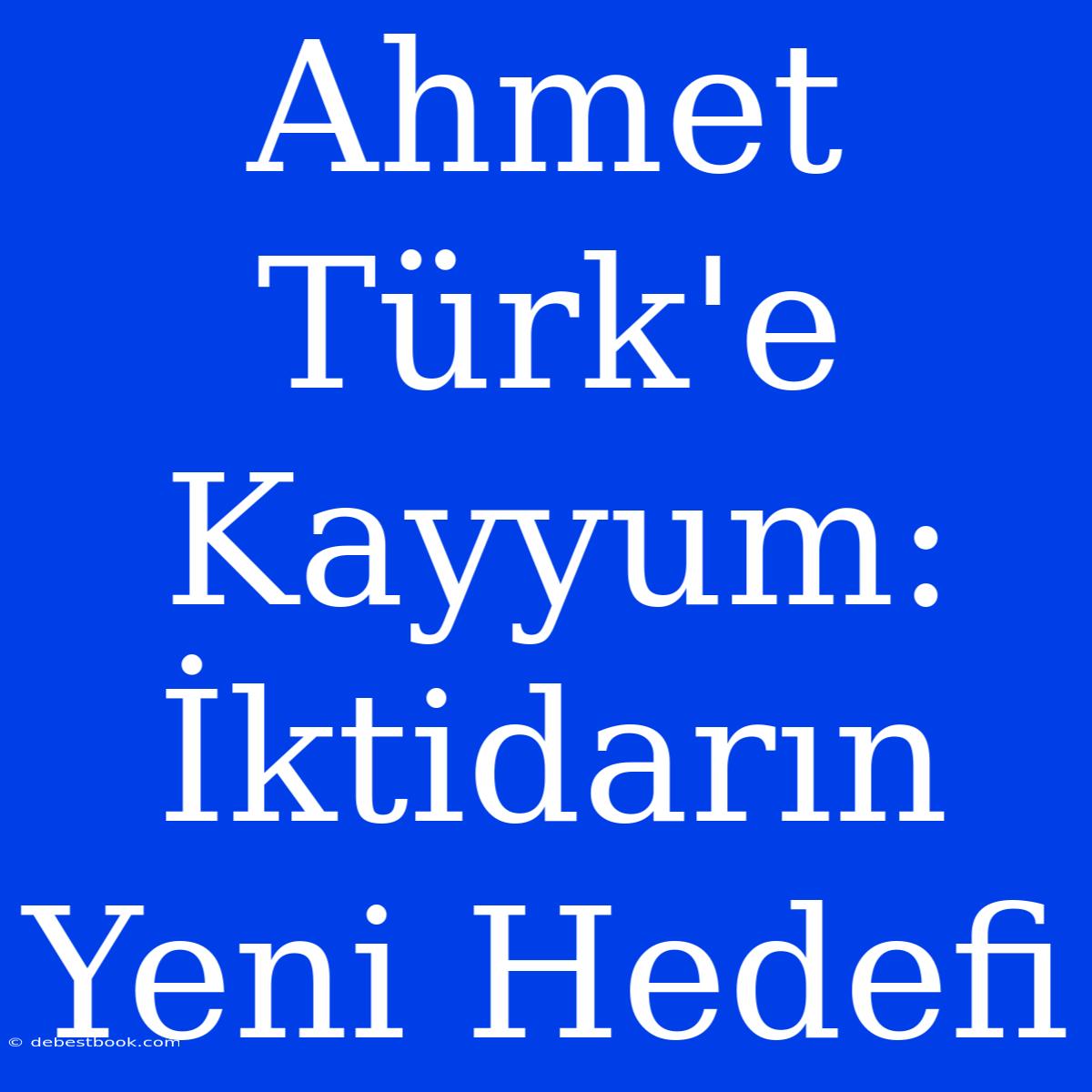 Ahmet Türk'e Kayyum: İktidarın Yeni Hedefi