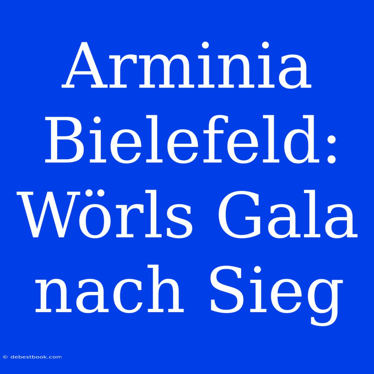 Arminia Bielefeld: Wörls Gala Nach Sieg