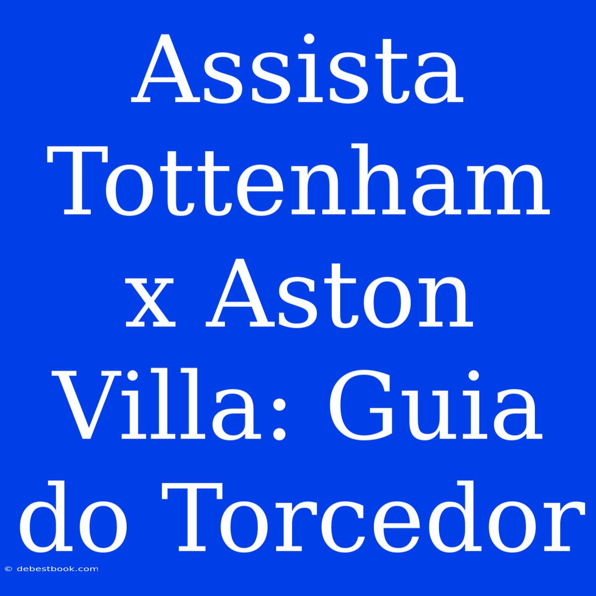 Assista Tottenham X Aston Villa: Guia Do Torcedor