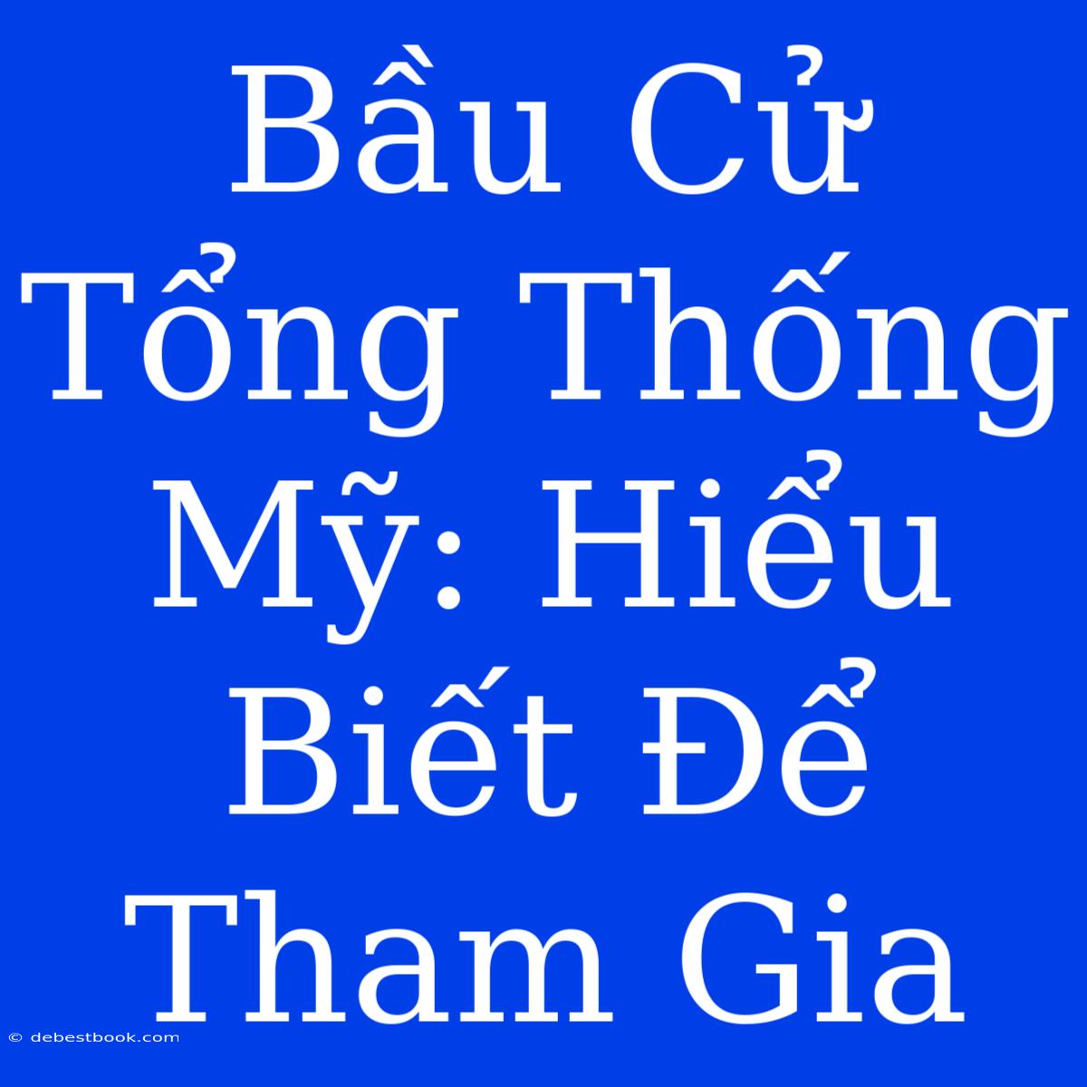 Bầu Cử Tổng Thống Mỹ: Hiểu Biết Để Tham Gia 