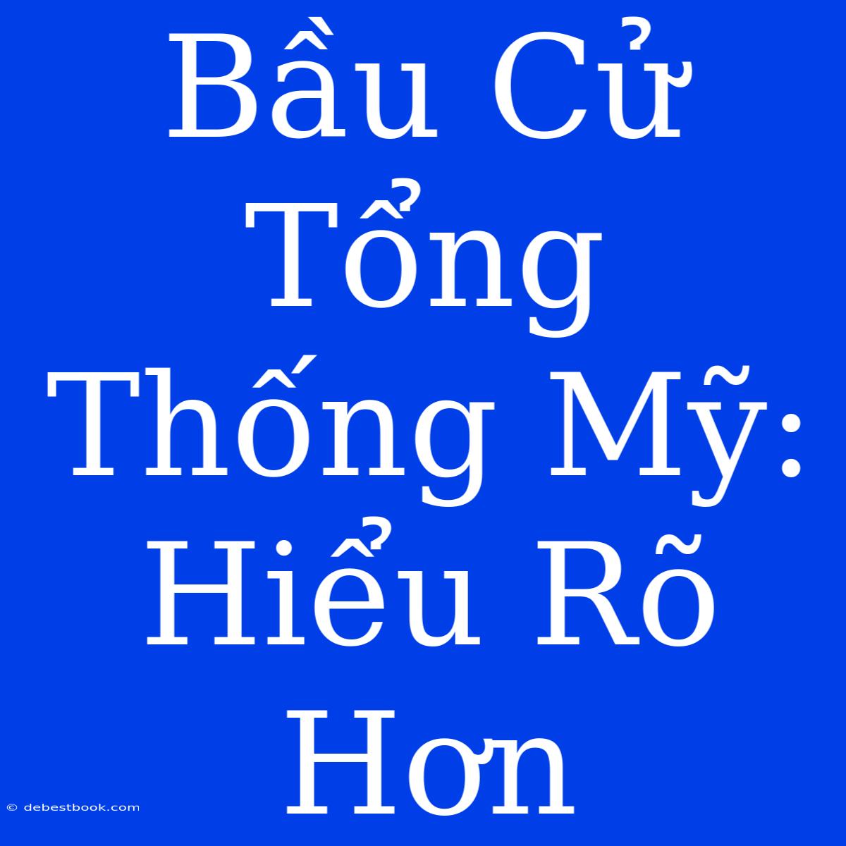 Bầu Cử Tổng Thống Mỹ: Hiểu Rõ Hơn 