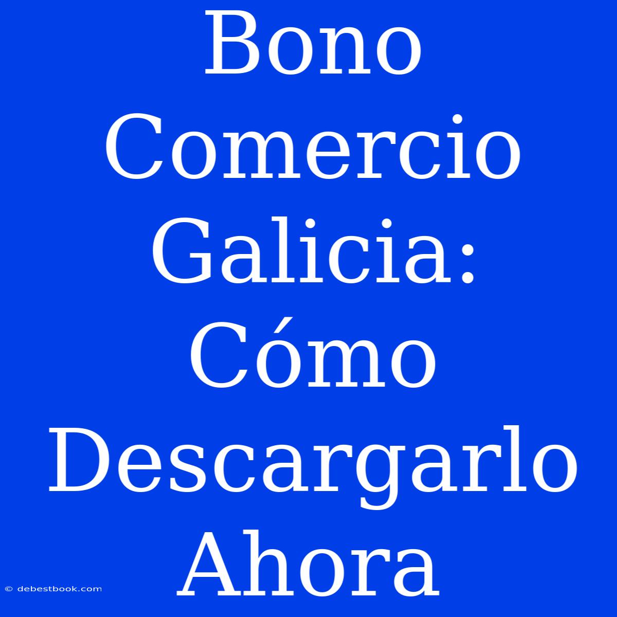 Bono Comercio Galicia: Cómo Descargarlo Ahora