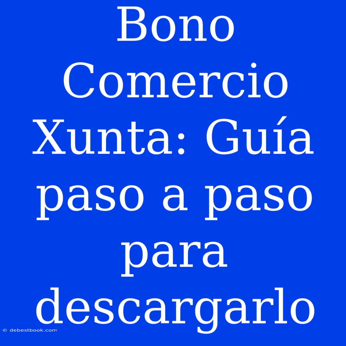 Bono Comercio Xunta: Guía Paso A Paso Para Descargarlo