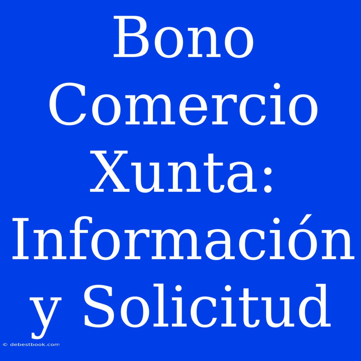 Bono Comercio Xunta: Información Y Solicitud