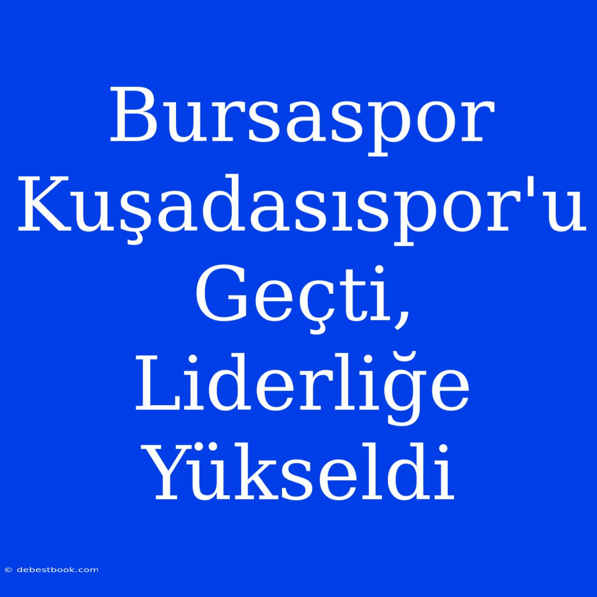 Bursaspor Kuşadasıspor'u Geçti, Liderliğe Yükseldi