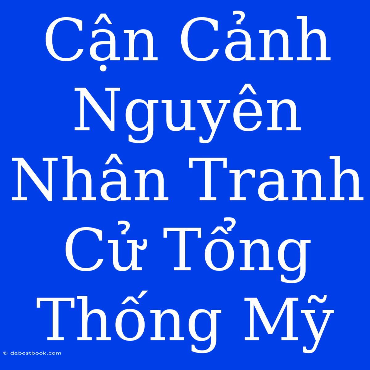 Cận Cảnh Nguyên Nhân Tranh Cử Tổng Thống Mỹ