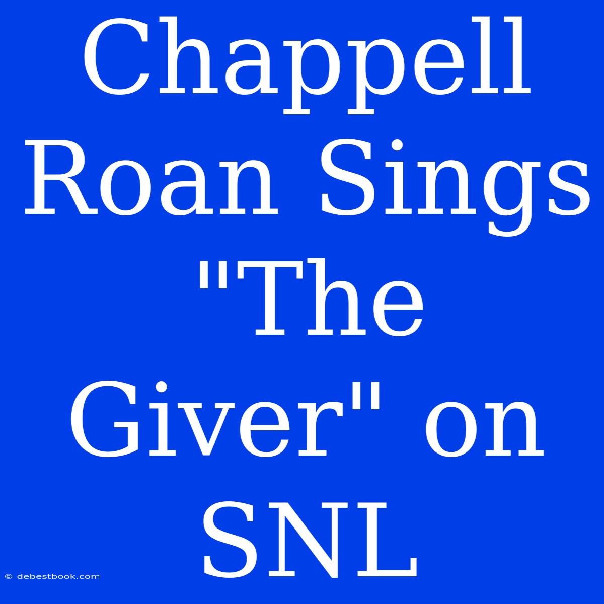 Chappell Roan Sings 