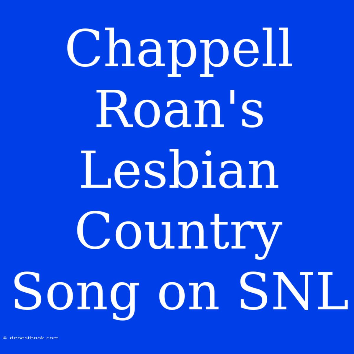 Chappell Roan's Lesbian Country Song On SNL