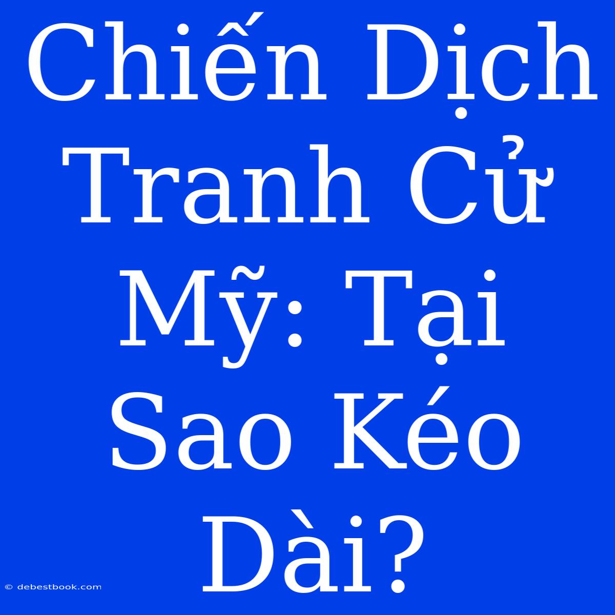 Chiến Dịch Tranh Cử Mỹ: Tại Sao Kéo Dài?