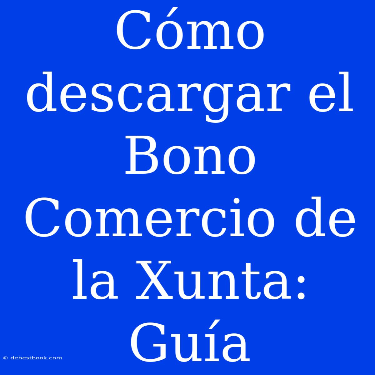 Cómo Descargar El Bono Comercio De La Xunta: Guía