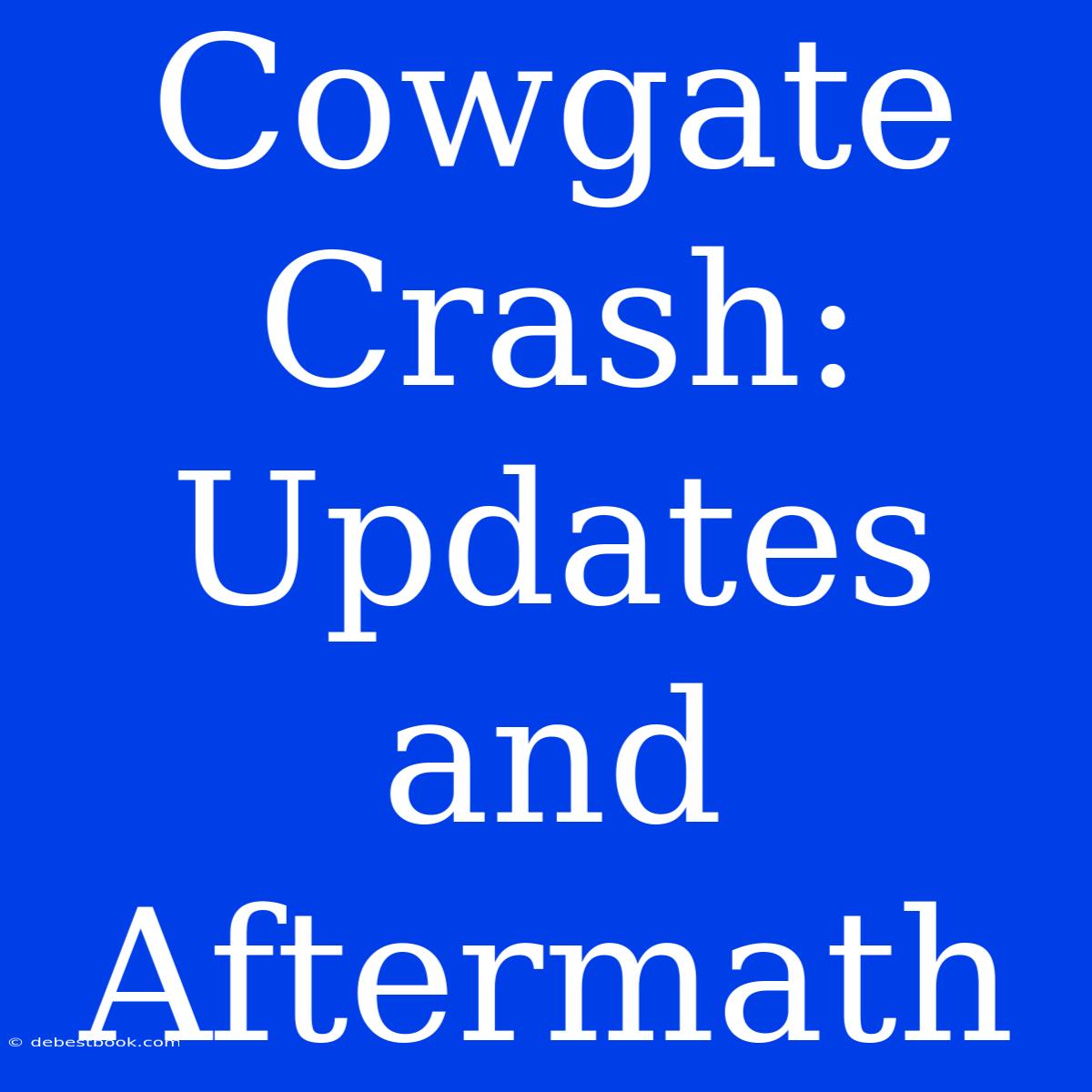 Cowgate Crash: Updates And Aftermath 