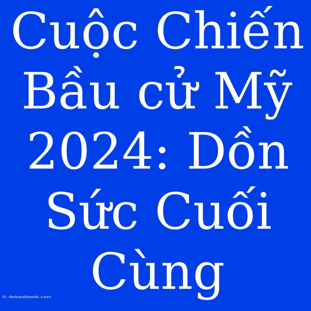 Cuộc Chiến Bầu Cử Mỹ 2024: Dồn Sức Cuối Cùng