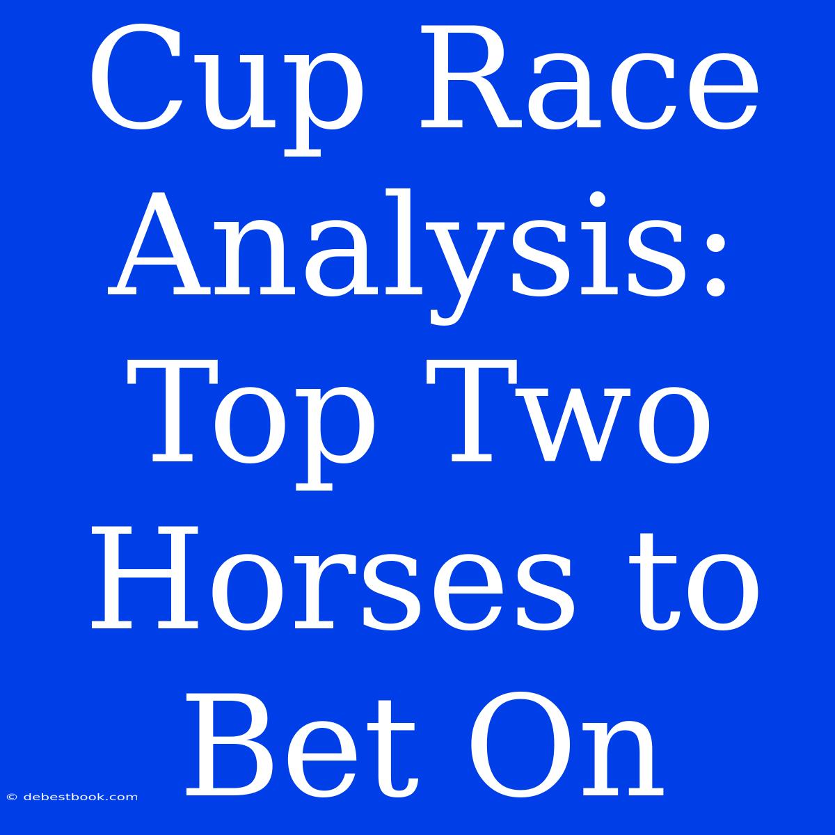 Cup Race Analysis: Top Two Horses To Bet On