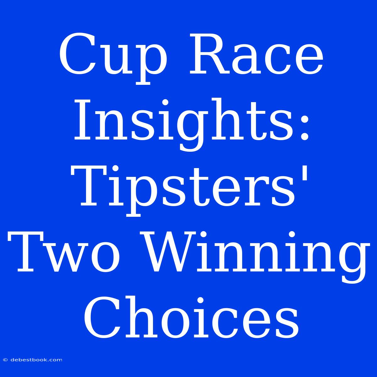 Cup Race Insights: Tipsters' Two Winning Choices