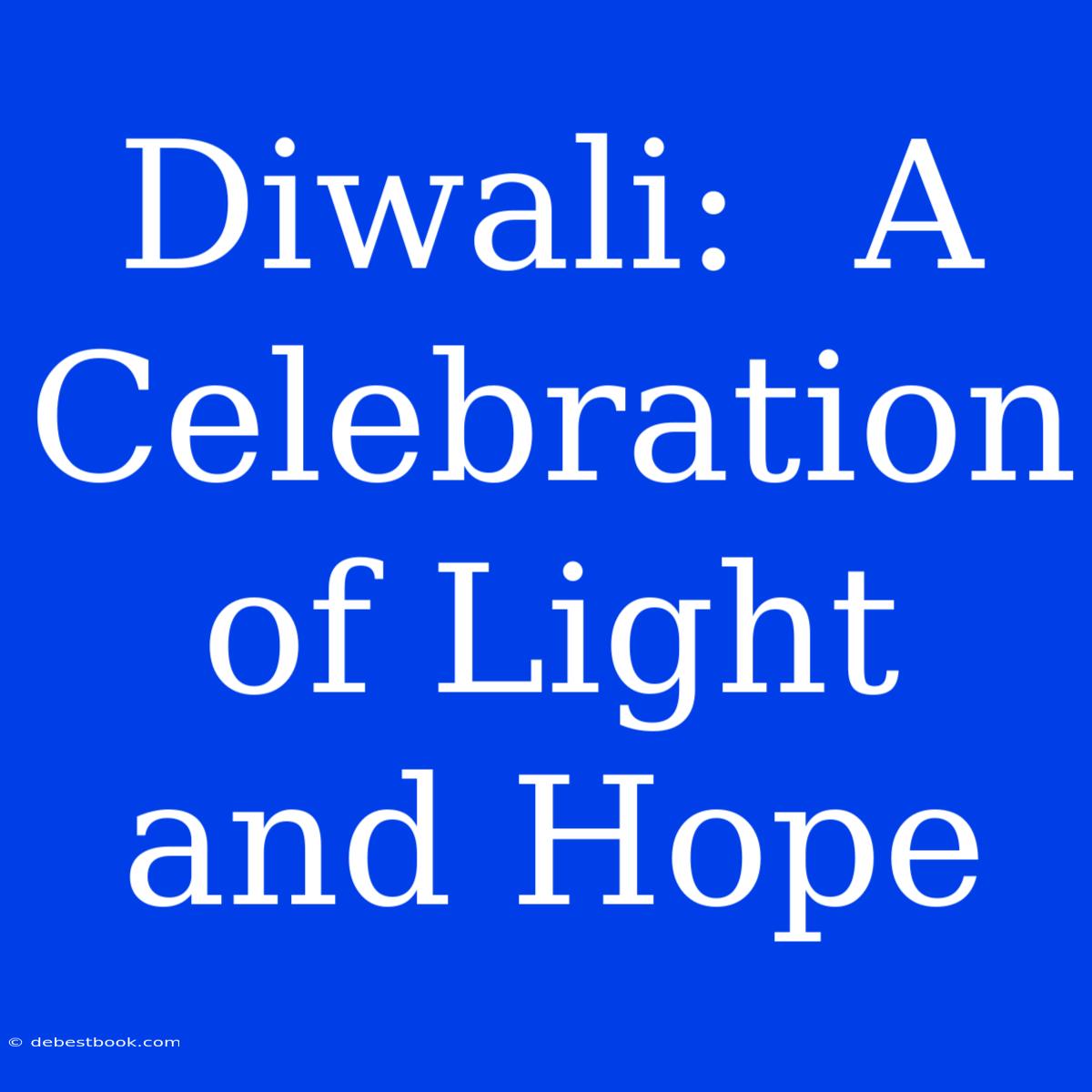 Diwali:  A Celebration Of Light And Hope 