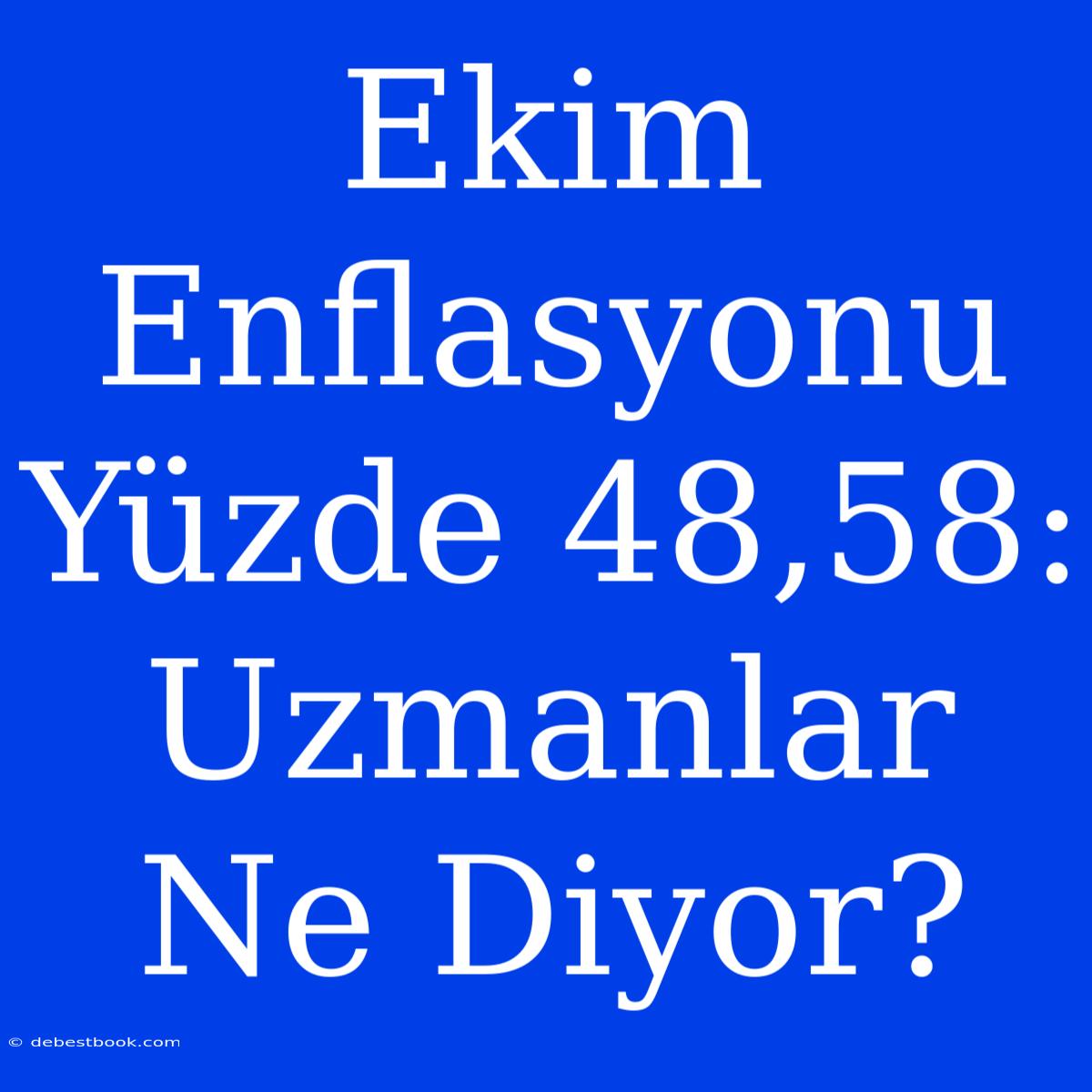 Ekim Enflasyonu Yüzde 48,58: Uzmanlar Ne Diyor?