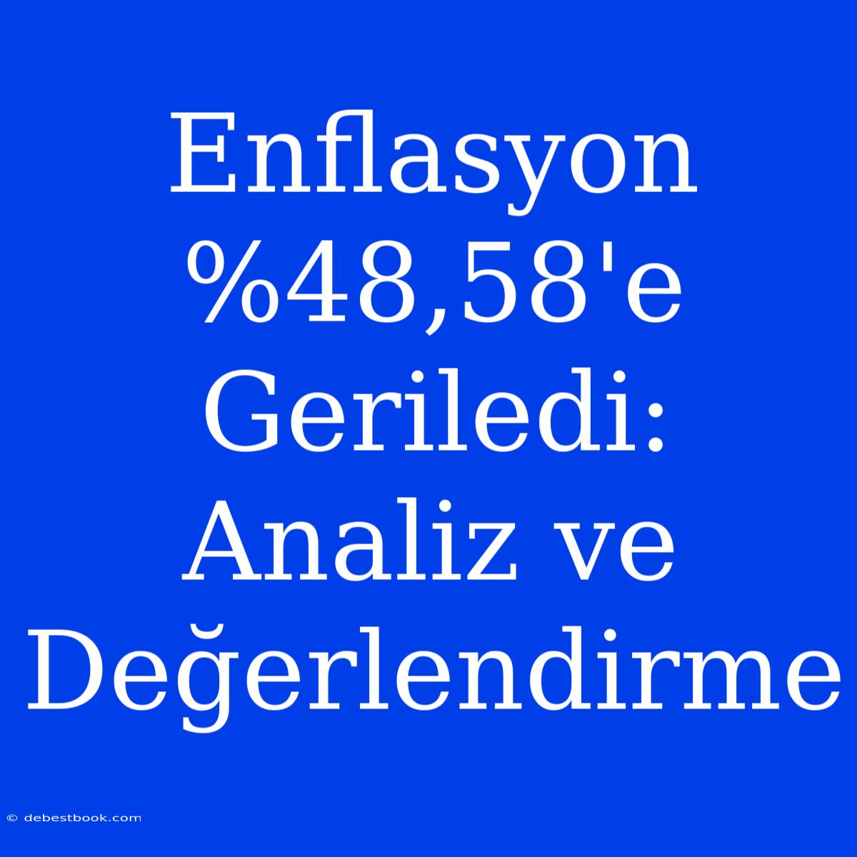 Enflasyon %48,58'e Geriledi: Analiz Ve Değerlendirme