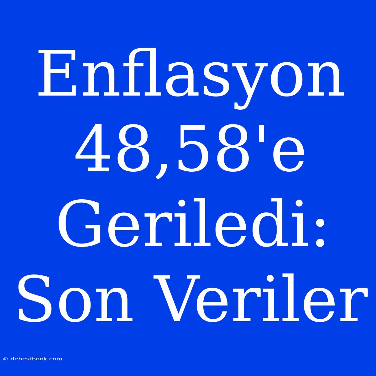 Enflasyon 48,58'e Geriledi: Son Veriler