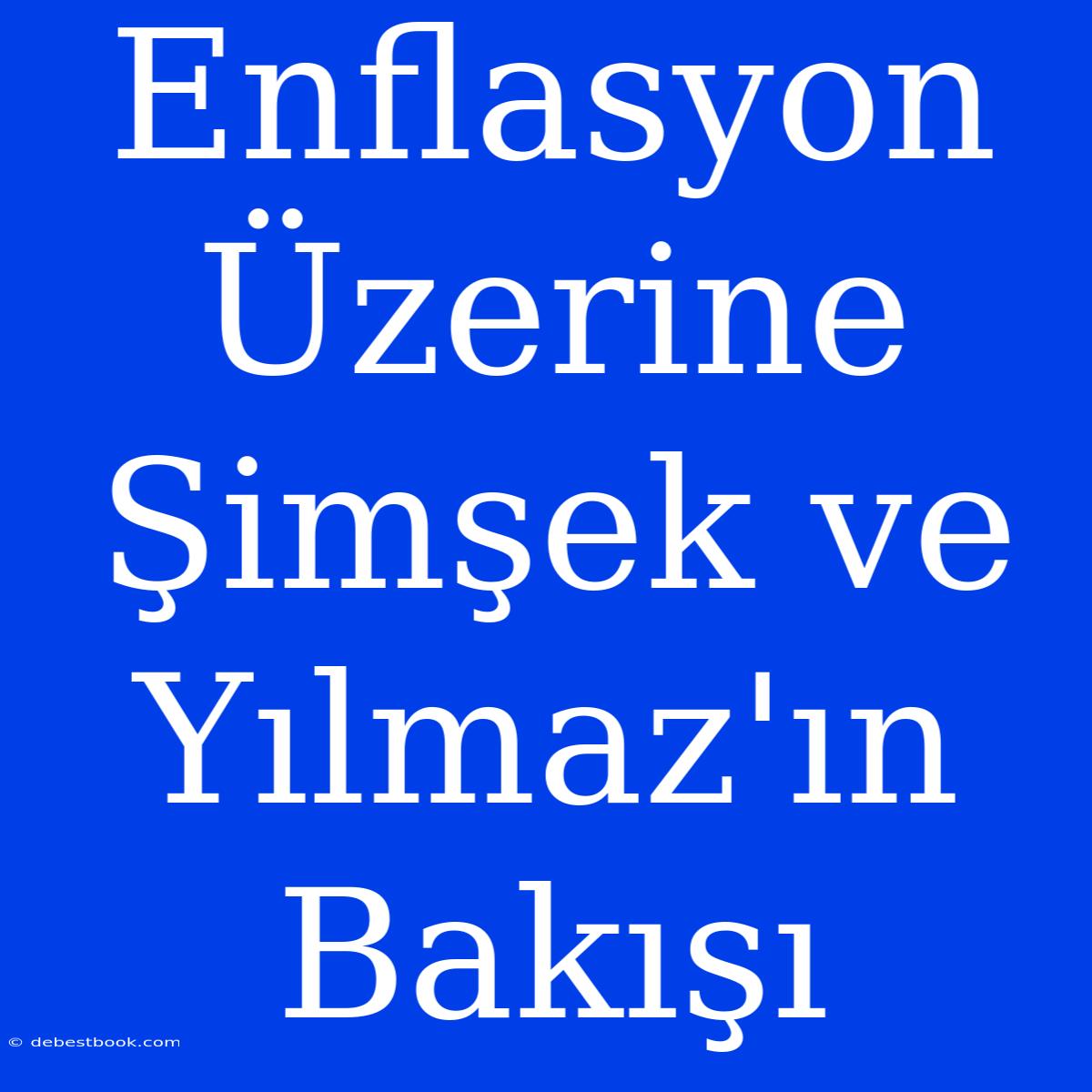 Enflasyon Üzerine Şimşek Ve Yılmaz'ın Bakışı