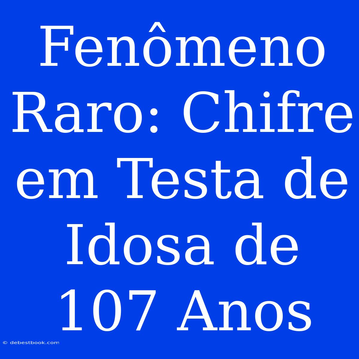 Fenômeno Raro: Chifre Em Testa De Idosa De 107 Anos