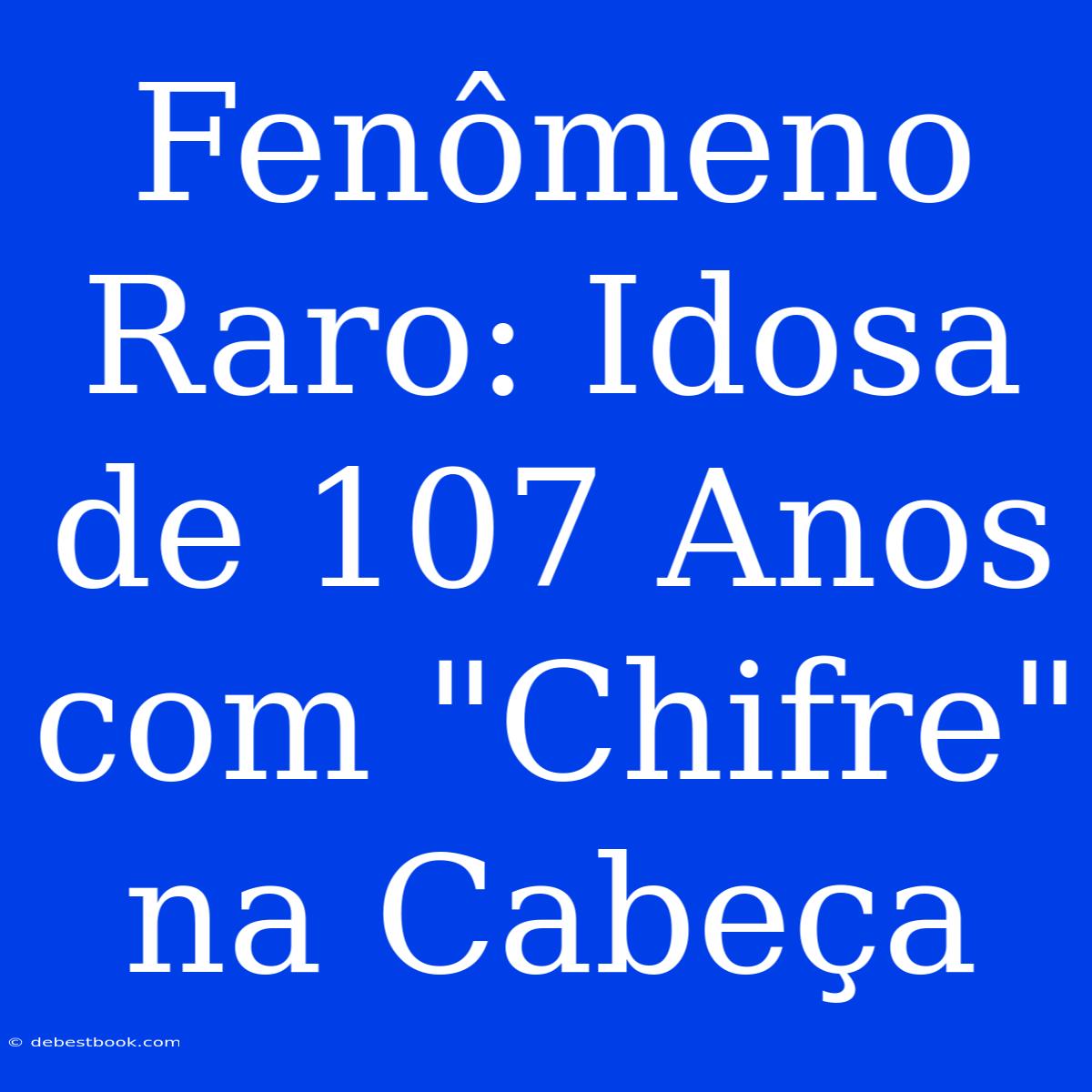 Fenômeno Raro: Idosa De 107 Anos Com 