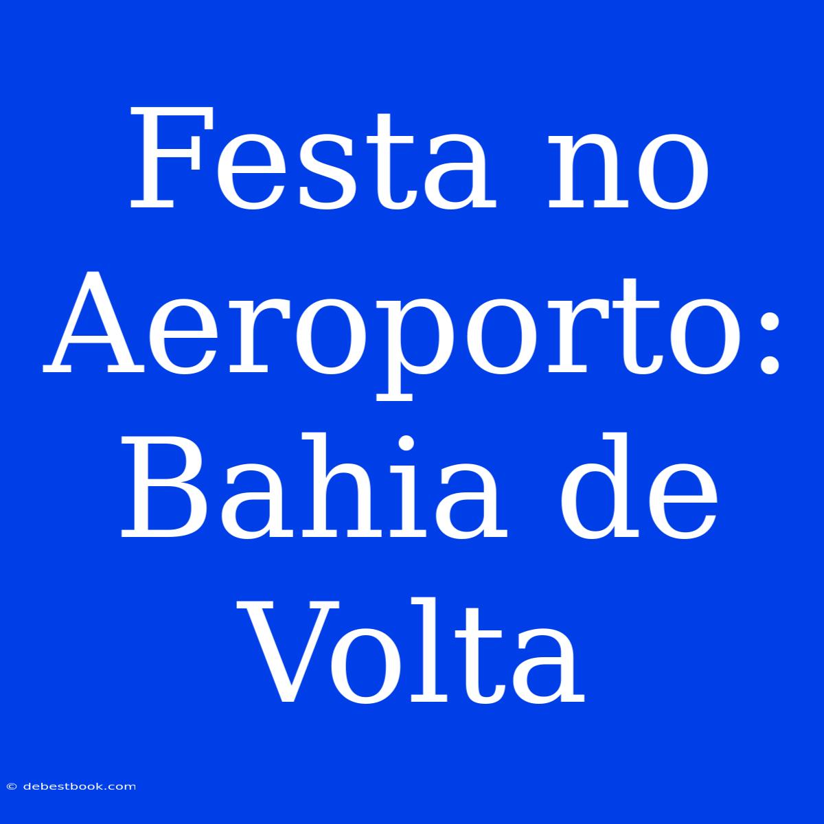 Festa No Aeroporto: Bahia De Volta 