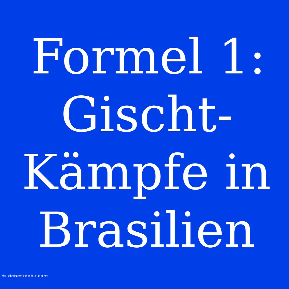 Formel 1: Gischt-Kämpfe In Brasilien