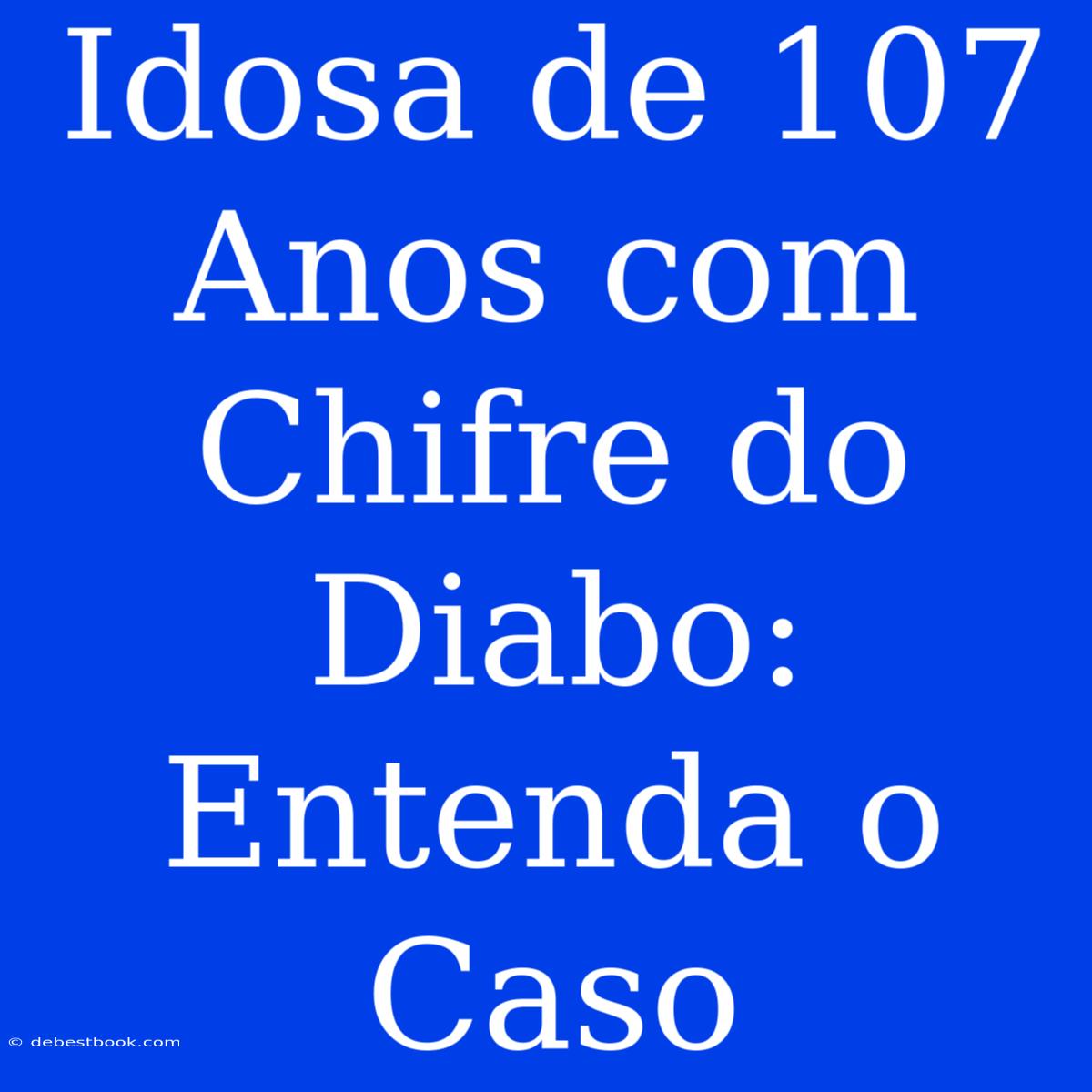 Idosa De 107 Anos Com Chifre Do Diabo: Entenda O Caso