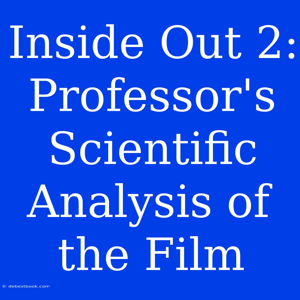 Inside Out 2: Professor's Scientific Analysis Of The Film