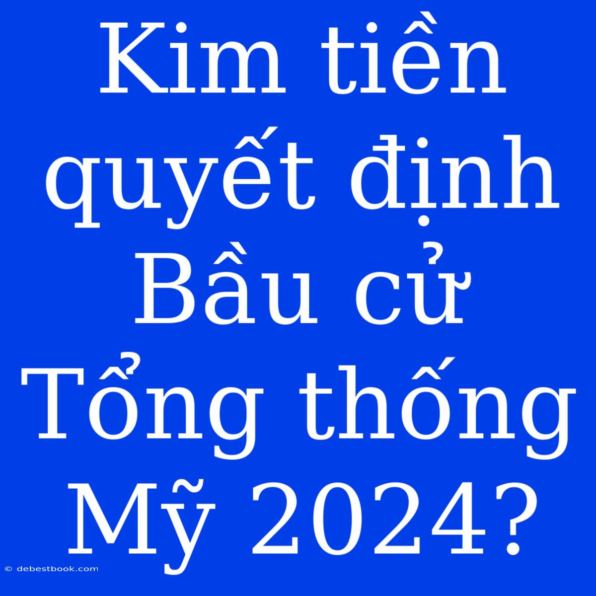 Kim Tiền Quyết Định Bầu Cử Tổng Thống Mỹ 2024? 