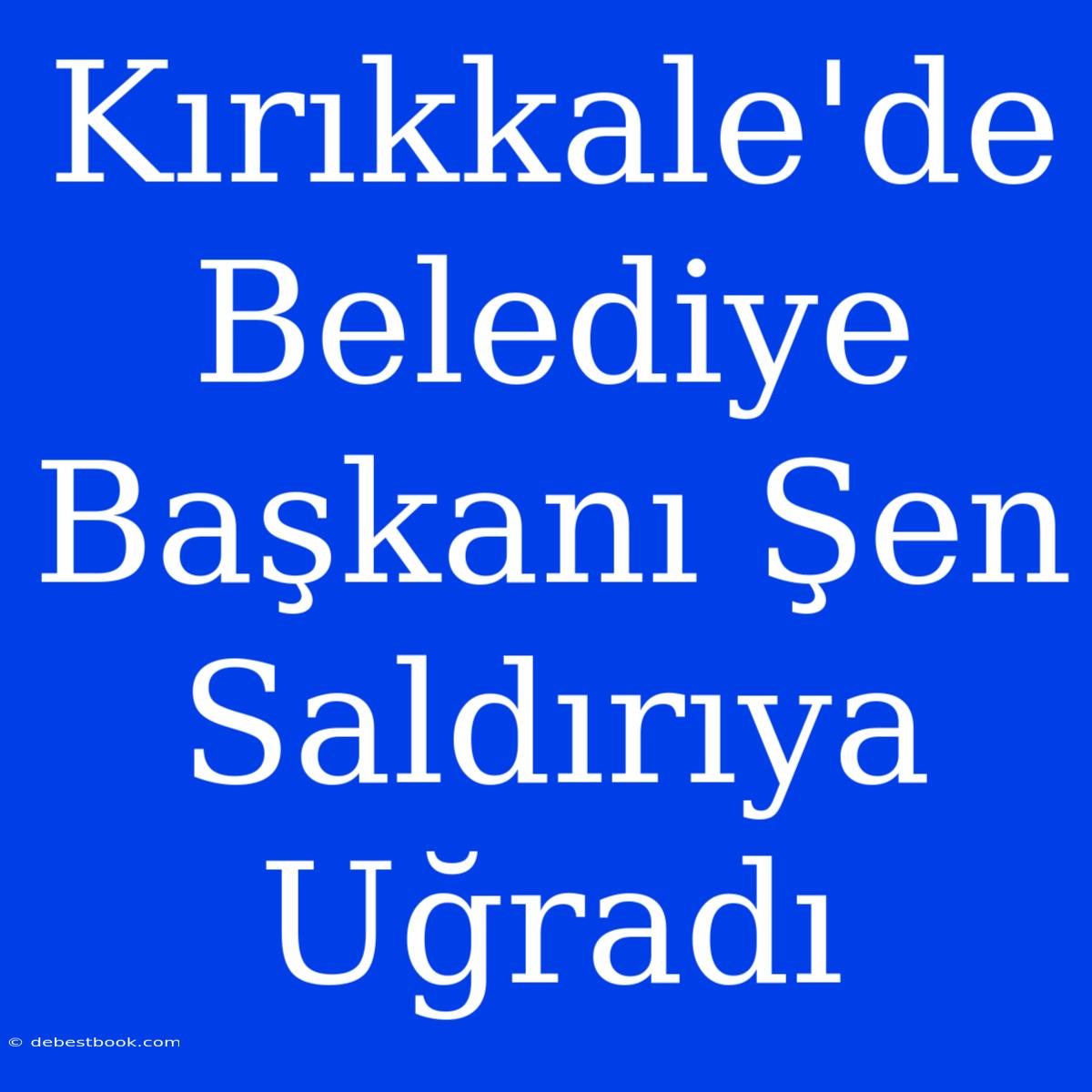 Kırıkkale'de Belediye Başkanı Şen Saldırıya Uğradı