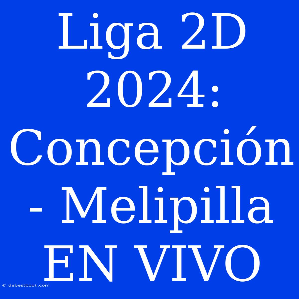 Liga 2D 2024: Concepción - Melipilla EN VIVO