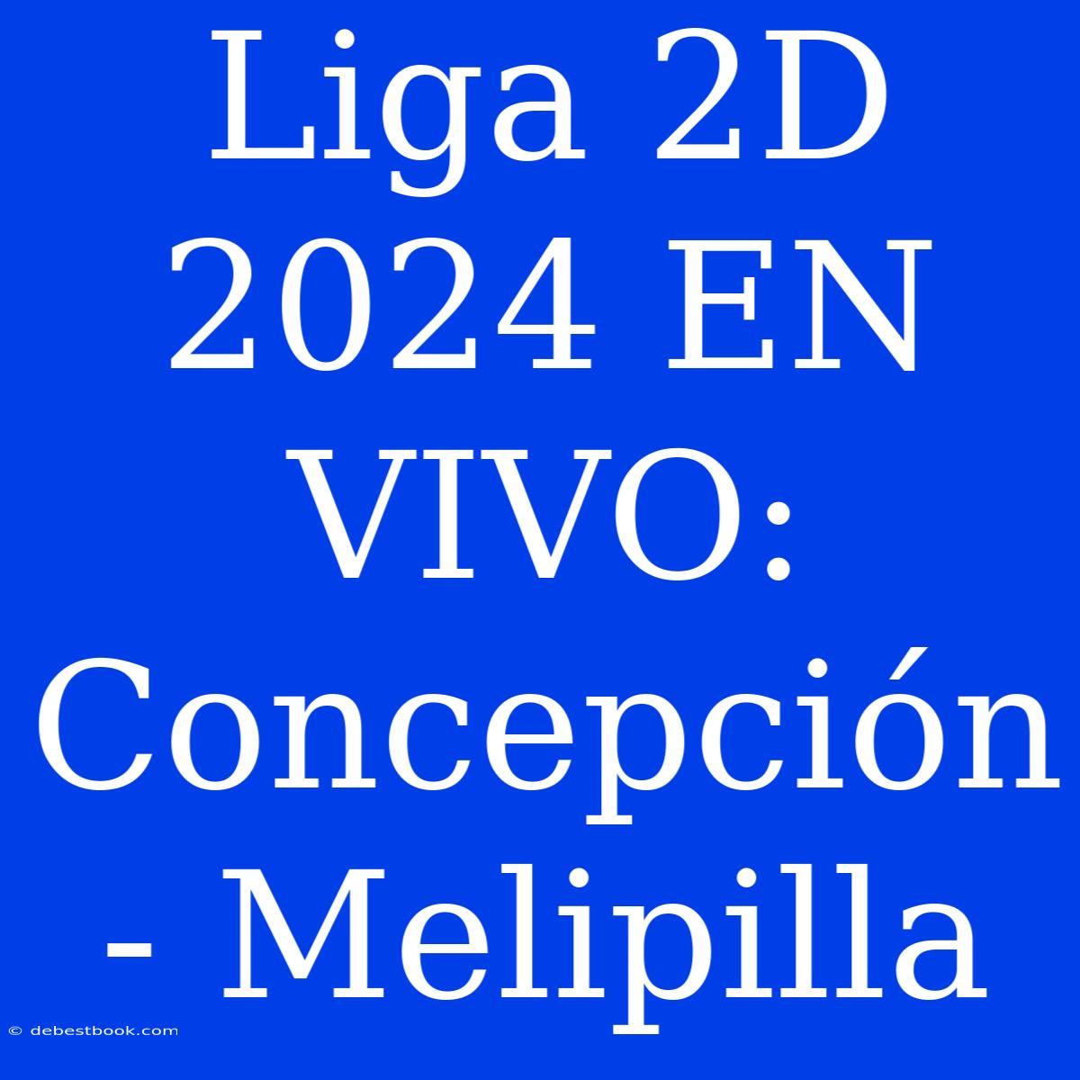 Liga 2D 2024 EN VIVO: Concepción - Melipilla