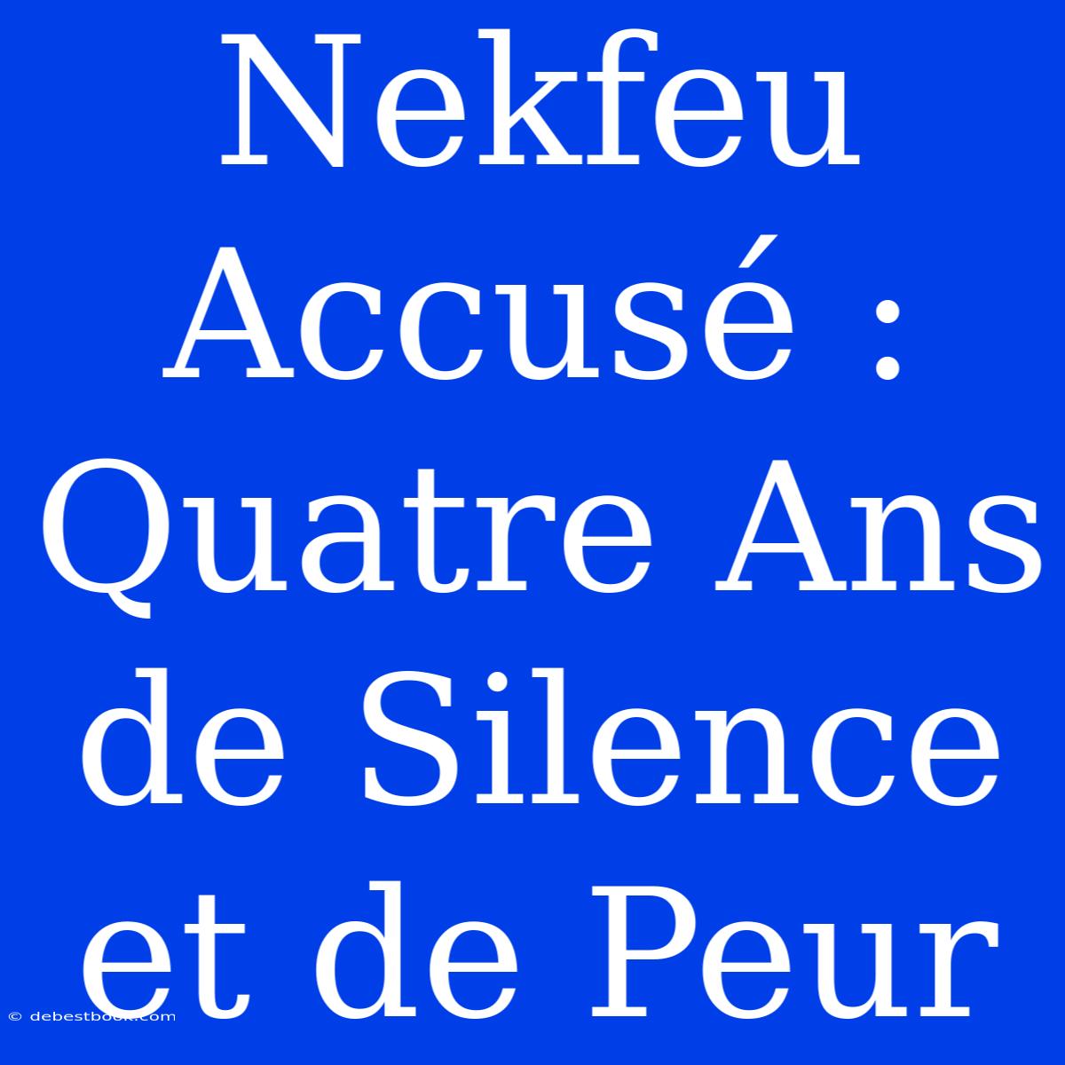 Nekfeu Accusé : Quatre Ans De Silence Et De Peur