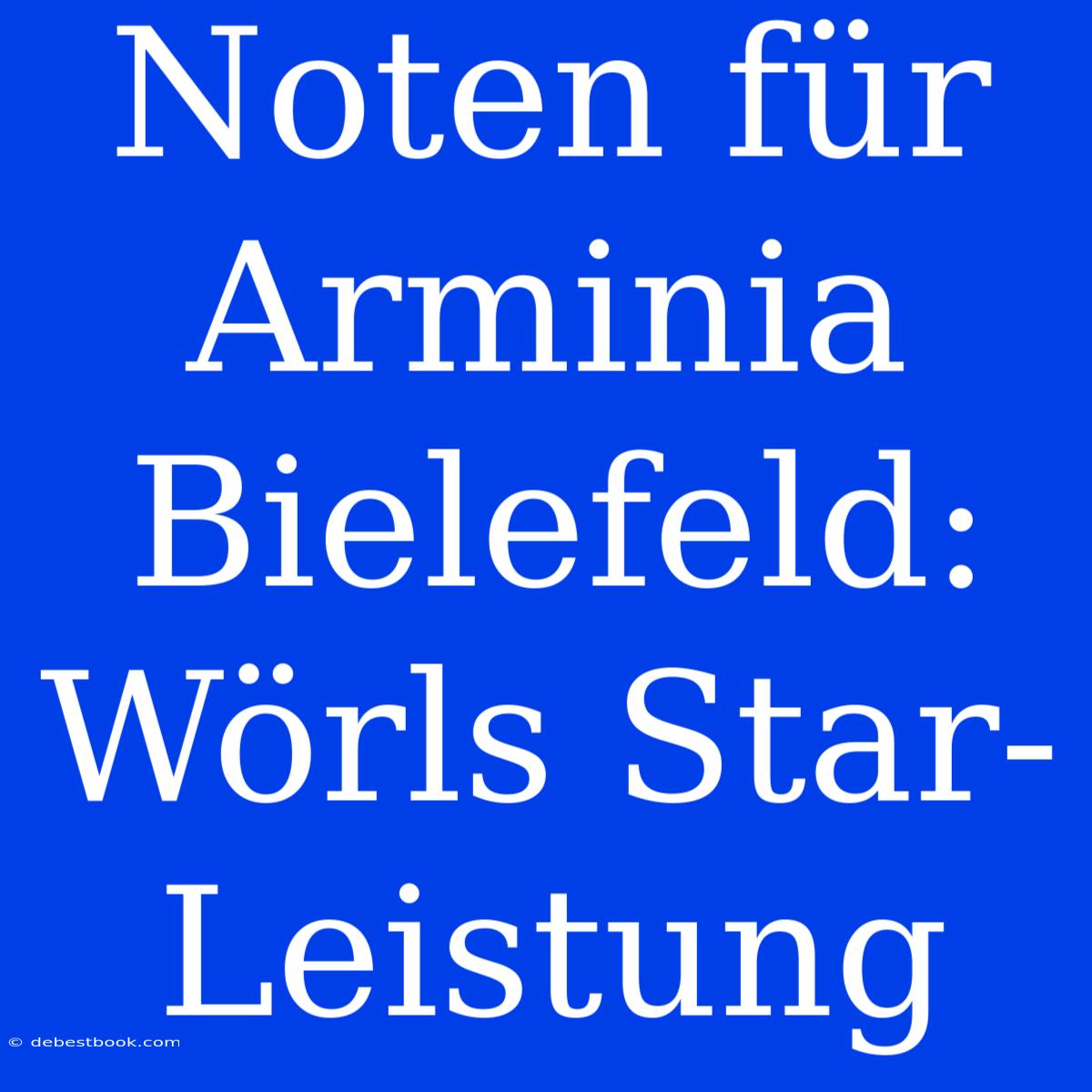 Noten Für Arminia Bielefeld: Wörls Star-Leistung