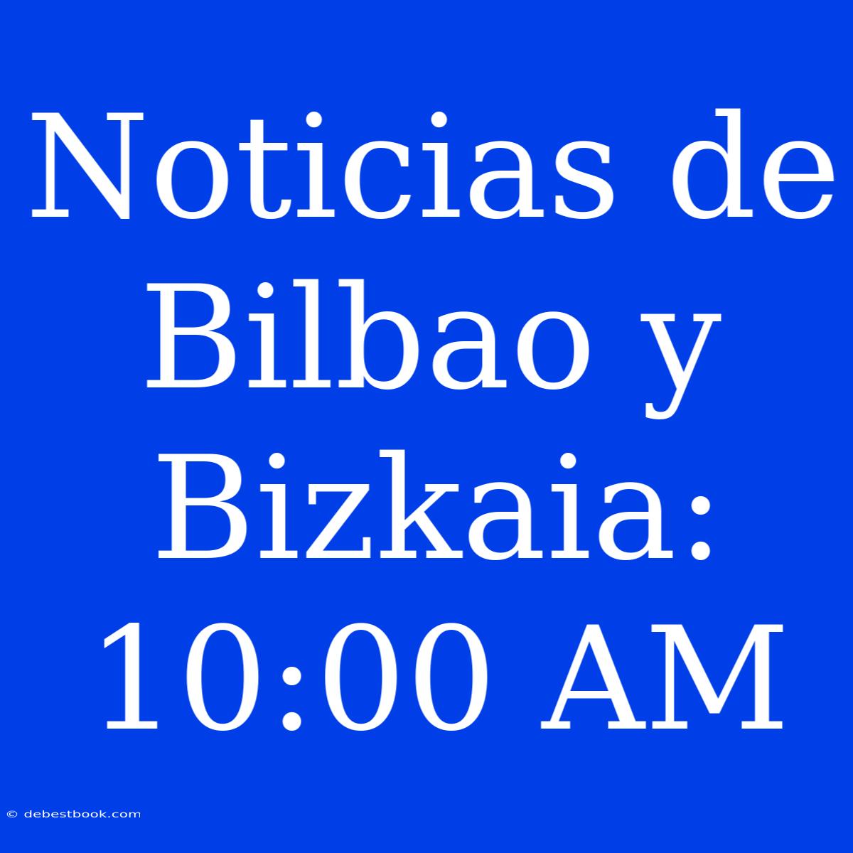 Noticias De Bilbao Y Bizkaia: 10:00 AM