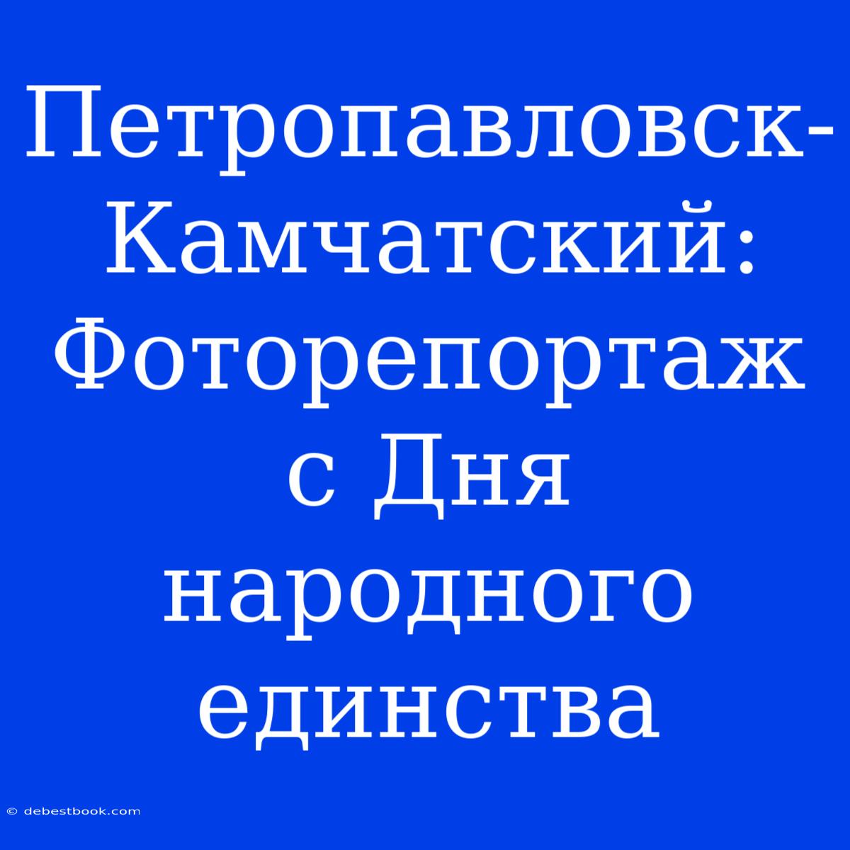 Петропавловск-Камчатский: Фоторепортаж С Дня Народного Единства