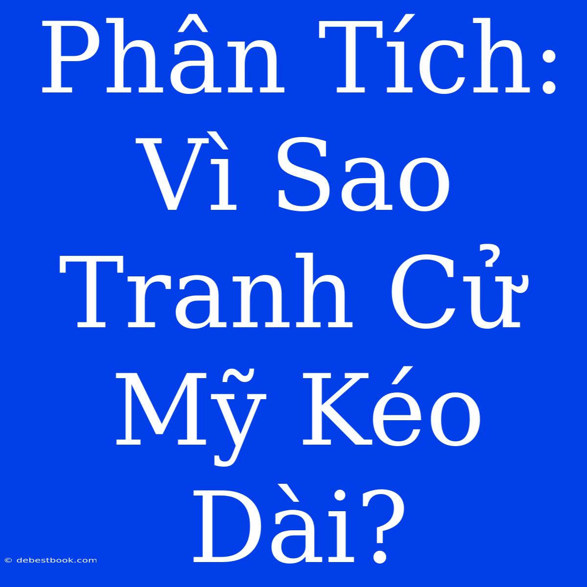 Phân Tích: Vì Sao Tranh Cử Mỹ Kéo Dài?