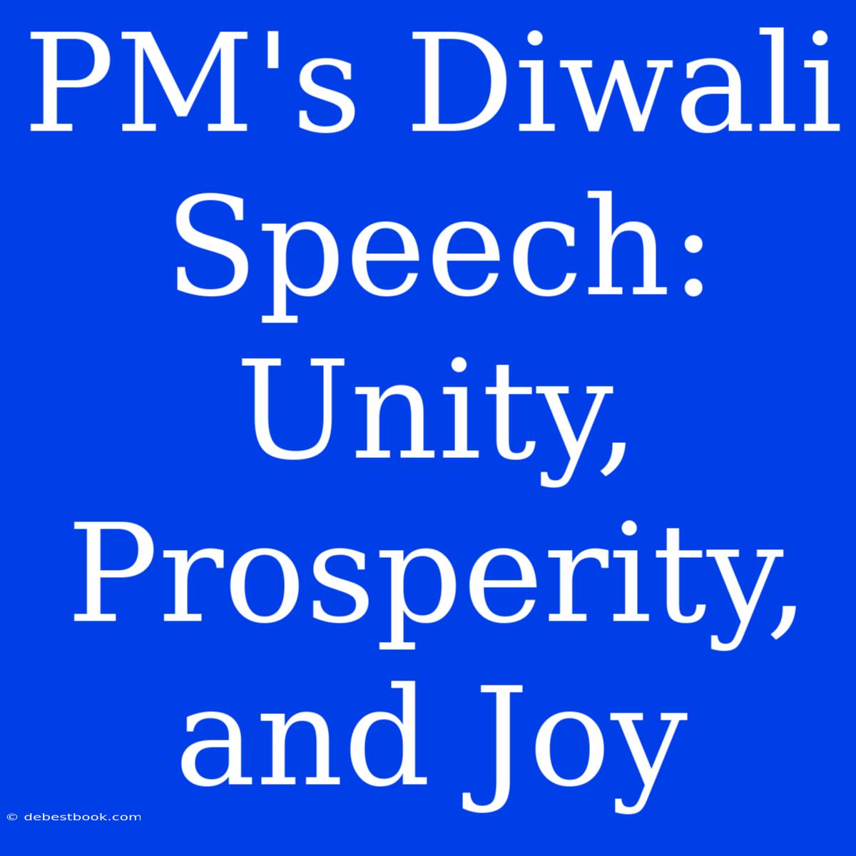 PM's Diwali Speech:  Unity, Prosperity, And Joy