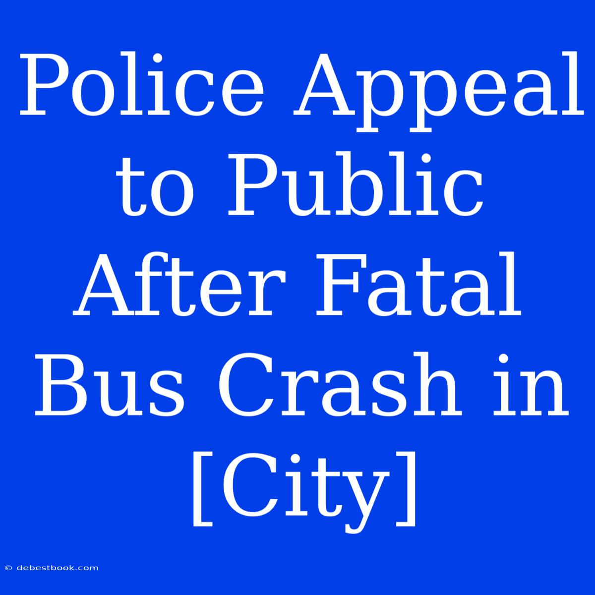 Police Appeal To Public After Fatal Bus Crash In [City]