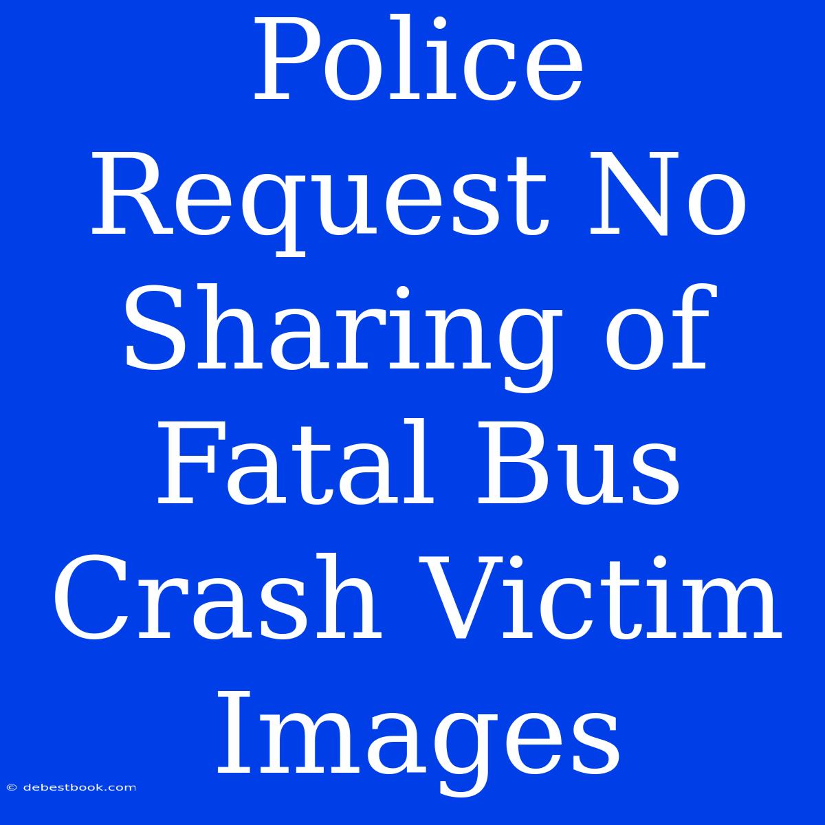 Police Request No Sharing Of Fatal Bus Crash Victim Images