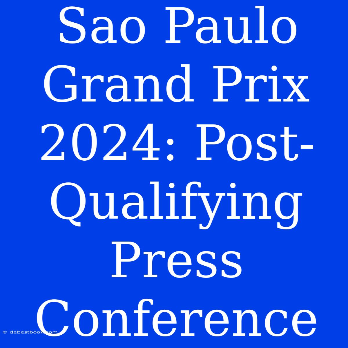 Sao Paulo Grand Prix 2024: Post-Qualifying Press Conference