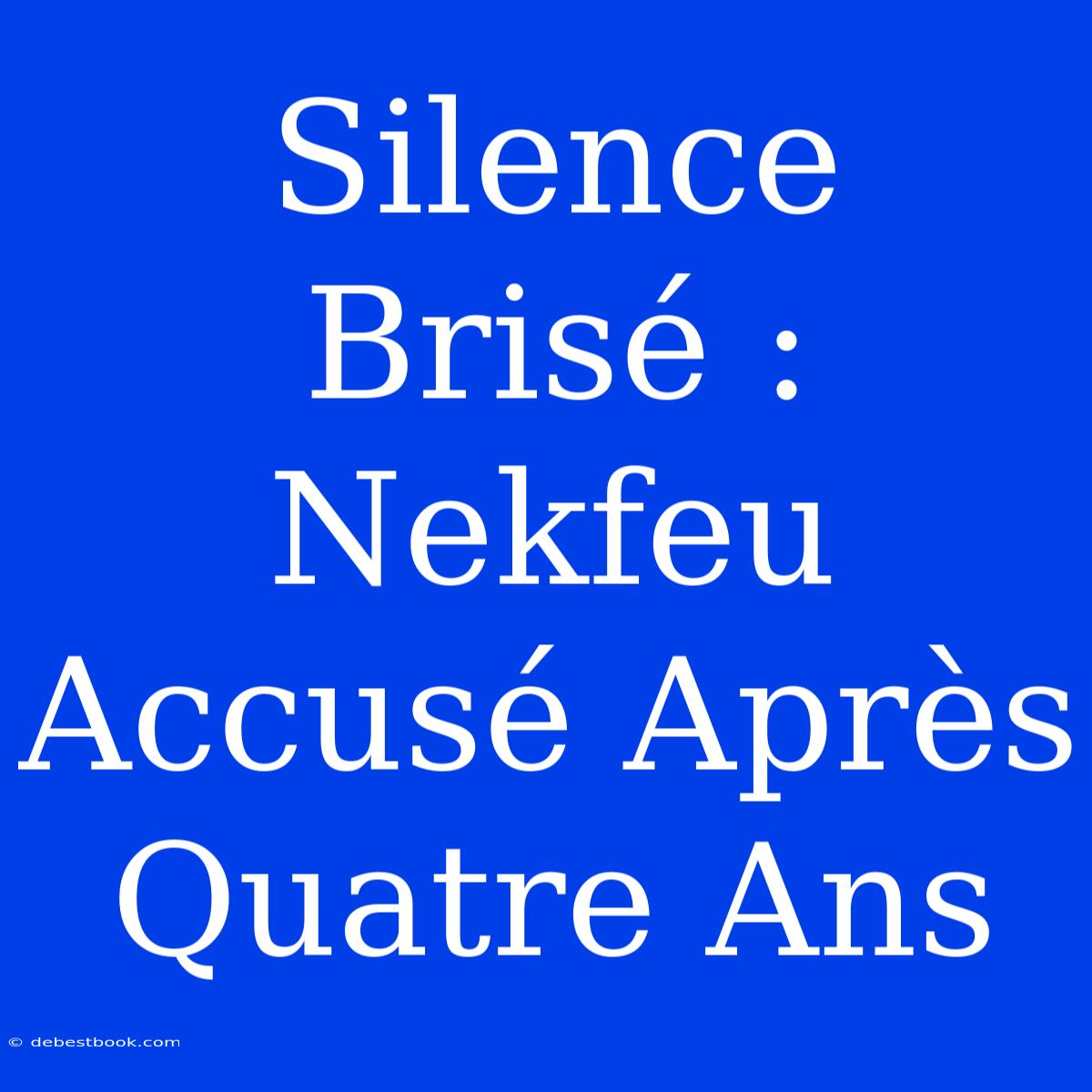 Silence Brisé : Nekfeu Accusé Après Quatre Ans