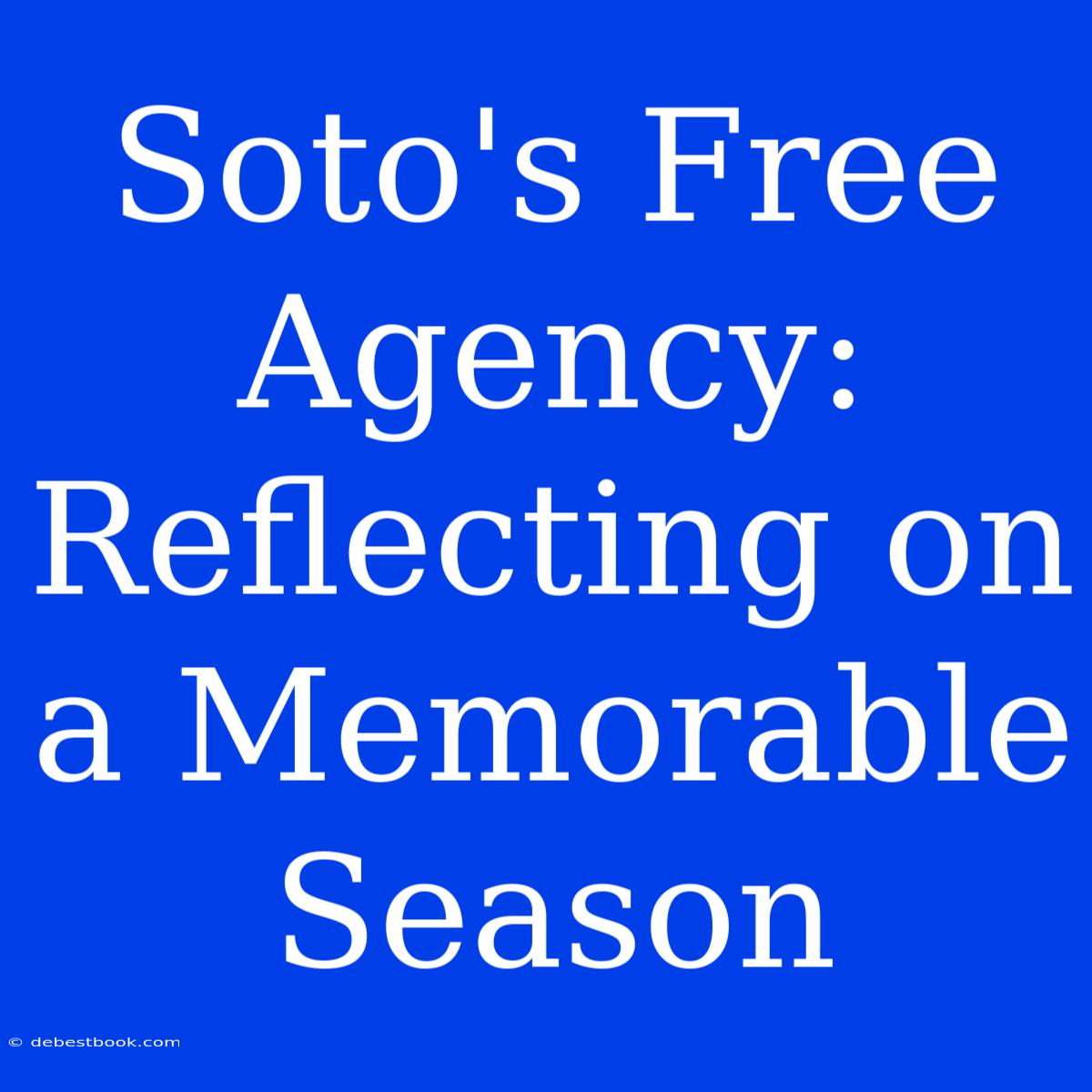 Soto's Free Agency: Reflecting On A Memorable Season