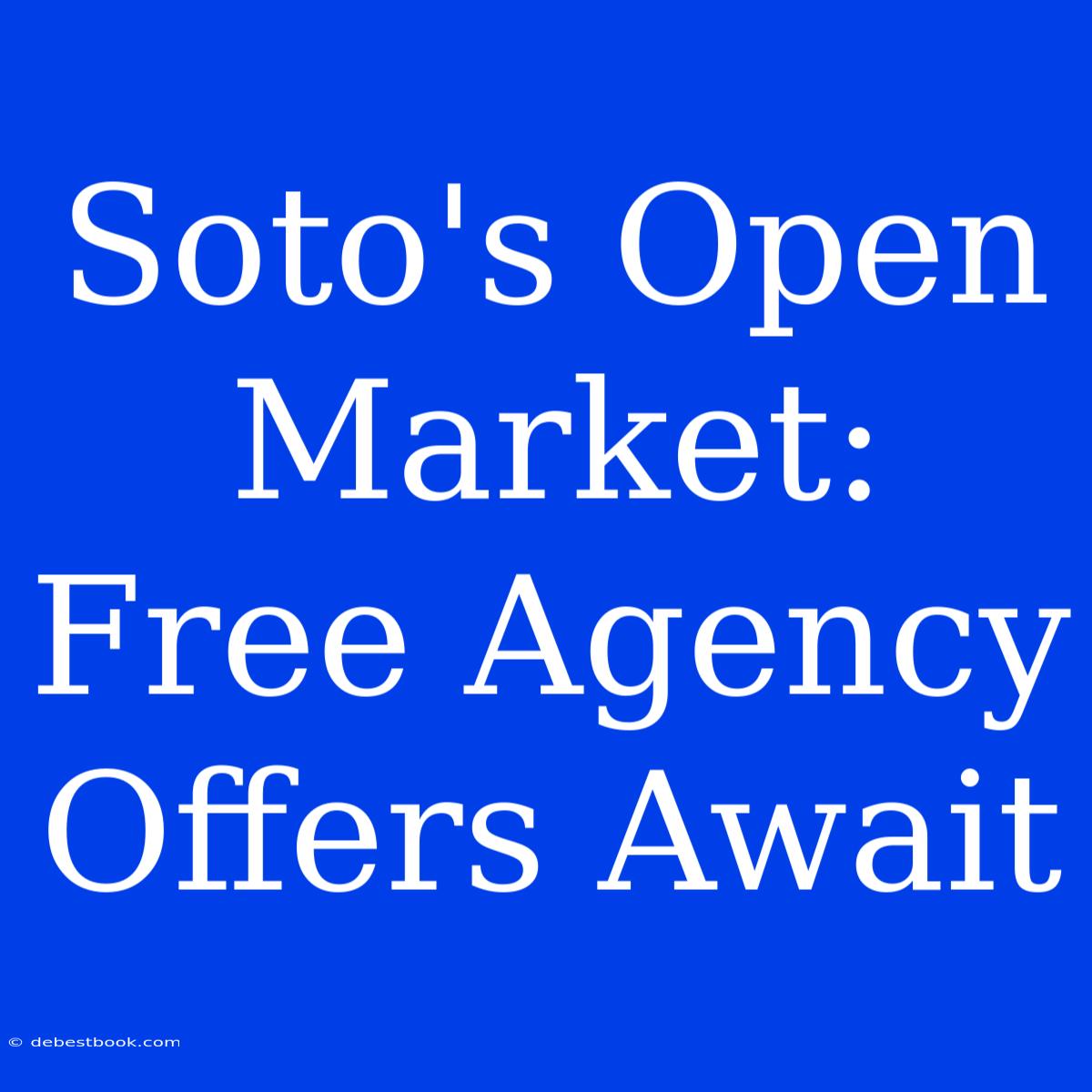 Soto's Open Market: Free Agency Offers Await 