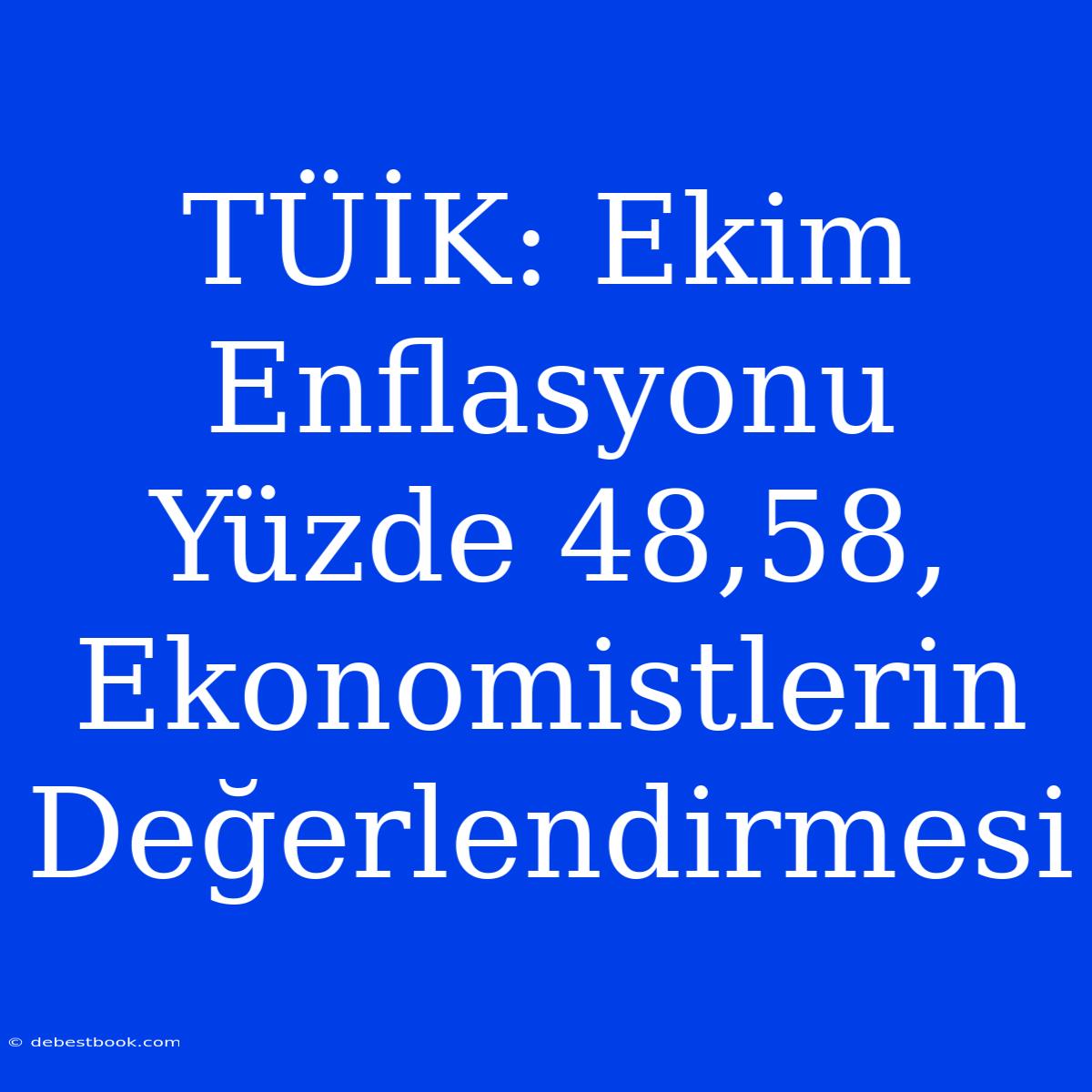 TÜİK: Ekim Enflasyonu Yüzde 48,58, Ekonomistlerin Değerlendirmesi