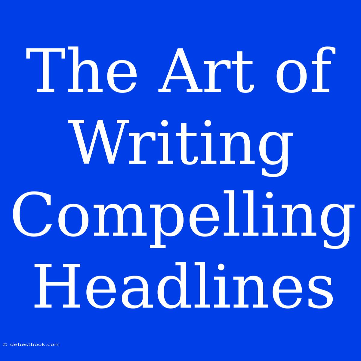 The Art Of Writing Compelling Headlines