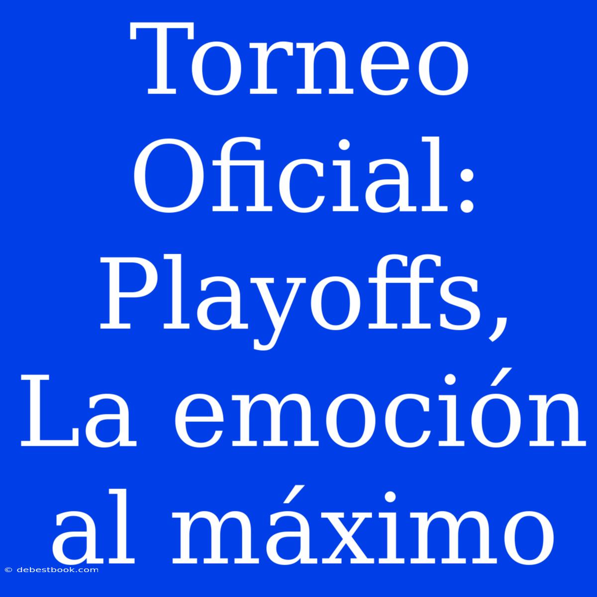 Torneo Oficial: Playoffs, La Emoción Al Máximo