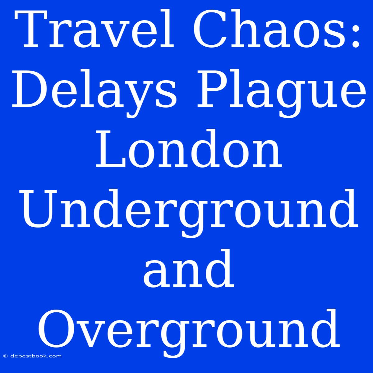 Travel Chaos: Delays Plague London Underground And Overground